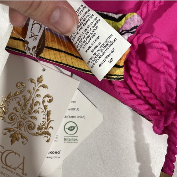 NWT Becca [ Small ]‎ Farah Jessica Reversible Bikini Top - Picture 12 of 12